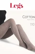 Колготки хлопковые с шерстью Cotton 110 LEGS коричневый меланж размер 5 - изображение 4