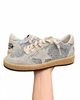 Женские кеды Golden Goose серебристо-серые из натуральной кожи с блестящими вставками ручного пошива размер 42 - изображение 5