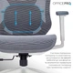 Офисное кресло Officepro Atlas OC630-W-DG-DG - изображение 6