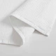 Комплект двусторонних вафельно-махровых полотенц Calvin Klein из плотного однотонного 100% хлопка (6 шт. – комплект для двоих) – белый - изображение 5
