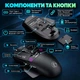 Бездротова миша iMICE G205 Чорна, 12 800 DPI, 6 кнопок, 1000 Гц, Bluetooth + 2,4 ГГц + USB Type-C, RGB, 500 мА·год - изображение 8