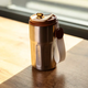 Термочашка Coffee 400 мл з ремінцем та датчиком температури, коричневий(HP-GM-1)(PR) - изображение 2