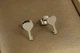 Сережки Stainless steel гвоздики ключ з сердечком 1 см сріблястий - зображення 1