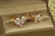 Сережки Xuping Jewelry Велике кришталеве серце 1,5 см золотисті - зображення 1