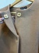 Женское длинное пальто Инсар со скрытой застежкой и карманами Modna KAZKA MKSH2351 - 54/56, Бежевий - изображение 5