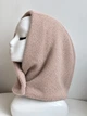 Капюшон капор утепений на кнопках з флісом SELINE світло-коричневий - зображення 6