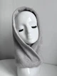 Капюшон капор утепленный на кнопках с флисом SELINE серый - изображение 8