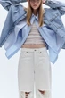 Широкие джинсы H&M 1240845001c26 32 молочные (100017313) - изображение 2