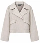 Женская куртка с экозамшей vero moda 10325509 M Серая - изображение 1