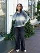 Жіночий светр теплий в'язаний Melange Sweater сірий-меланж One Size - зображення 2