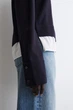 Джемпер жіночий COS layered merino wool jumper 1298871001 M темний синій - изображение 4