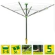 Сушилка для белья уличная Juwel NovaPlus Evolution Lift Green (30097) (DAS303888) - изображение 3