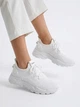 Женские кроссовки текстильные с сеткой на высокой подошве-платформе Fashion 40 Белые - изображение 5