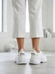 Женские кроссовки текстильные с сеткой на высокой подошве-платформе Fashion 40.5 Белые - изображение 7