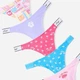 Набір трусиків танга жіночих бавовняних Victoria's Secret 708988434 M 5 шт Яскравий мікс (1162728362) - зображення 3