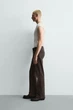 Джинси ZARA Flared Fit коричневий 0840/444/700 30 - зображення 4