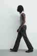 Джинси ZARA Flared Fit з розрізами вугільний 5359/480/822 30 - зображення 6