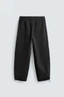 Штани Zara парашути Relaxed Fit чорний 6786/420/800 S - зображення 8