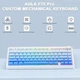 Клавиатура беспроводная игровая AULA F75 Gasket LEOBOG Reaper Axis Switch RGB Cloud Blue (75%) - изображение 2