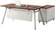 Комп'ютерний стіл OfficePro PG-M24B-16B 75х160 см з тумбочкою Горіховий + Світло-сірий - зображення 1