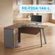 Компьютерный стол OfficePro PG-F20A-14A-L 60х140 см с тумбочкой Медовый дуб + Темно-серый - изображение 2