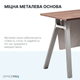 Комп'ютерний стіл OfficePro PG-M24B-12A 60х120 см з тумбочкою Горіховий + Світло-сірий - зображення 7