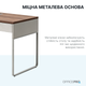 Комп'ютерний стіл OfficePro PG-M24B-12B-14 60х140 см з тумбочкою Горіховий + Світло-сірий - зображення 7