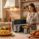Аэрофритюрница-гриль SKYBERG 2 отделения по 5 л 4800Вт черный - изображение 2