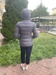 Куртка пуховик жіночий Finebabycat короткий на блискавці з капюшоном 2XL сірий - изображение 6