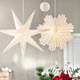 Абажур, білий папір із зірками/крапками, 70 см IKEA STRALA 606.398.79 - зображення 2