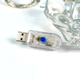 Гірлянда Водоспад 240Led 3m*2m від USB мідний дріт синій - зображення 4