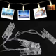 Гірлянда прищіпки 20 LED USB 4.5m теплий білий дріт - зображення 1