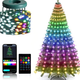 Гірлянда роса 2 м 200Led USB Bluetooth пульт дистанційного керування RGB прозорий ПВХ - зображення 2