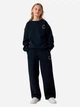 Детский теплый свитшот для девочки Name it 13260419-Black ANTIQ WHITE PRI 122-128 см Черный (5715914161536) - изображение 2