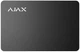 Картка безконтактна Ajax Pass 1шт DESFire 86x54x0,8 мм чорна - зображення 1