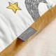 Подушка для беременных Маленька Соня Арт звёзды велюр поплин 145х60 см горчичная - изображение 5