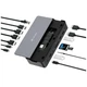 Док-станція Verbatim USB-C Pro 15в1 2xHDMI/RJ45/4xUSB-A/3xUSB-C/SD/microSD/Audio/DisplayPort/SSD Grey (32174) - зображення 1