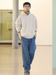 Спортивная кофта мужская Uniqlo 443330427 3XL Молочная (1162803201) - изображение 4