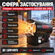 Газовая пушка BOXER 40 кВт газовая тепловая пушка прямого нагрева производительность 1000 м3 в час пьезоподжиг питание вентилятора 220 В для гаража склада и строительных работ - изображение 2