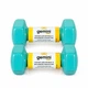 Гантелі для фітнесу Gemini Sport з вініловим покриттям 2×4 кг бірюзові GSD-4.0CYAN - изображение 3