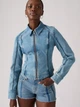 Джинсова куртка жіноча Levi`s 194190807 S Блакитна (1162694952) - зображення 3