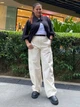 Куртка-рубашка демисезонная женская Uniqlo 285902771 2XL Черная (1162800554) - изображение 7