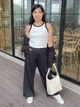 Куртка-рубашка демисезонная женская Uniqlo 285902771 2XL Черная (1162800554) - изображение 8