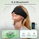 3D маска для сна MUSICOZY с Bluetooth 5.4, бамбуковый хлопок, до 16 ч, ультратонкие наушники, Black Wood - изображение 8