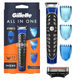 Тример-стайлер Gillette Fusion ProGlide All in One 4-в-1 для чоловіків водонепроникний тример для бороди та тіла бритва 3 насадки-гребені 2/4/6 мм - зображення 1