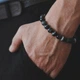 Браслет из Черного глазкового агата d 10мм - изображение 3