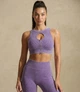 Женский спортивный кроп топ на молнии Nordvik Stone Fusion Zip Top Фиолетовый M - изображение 6