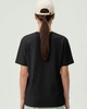 Жіноча базова футболка Nordvik Essential Regular Fit Чорний M - зображення 3