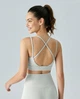 Женский спортивный топ бра Nordvik Luxe-Support Кремовый L - изображение 3
