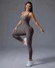 Жіночий спортивний комбінезон Nordvik Peach-Perfect Sculpt Коричневий L - зображення 3